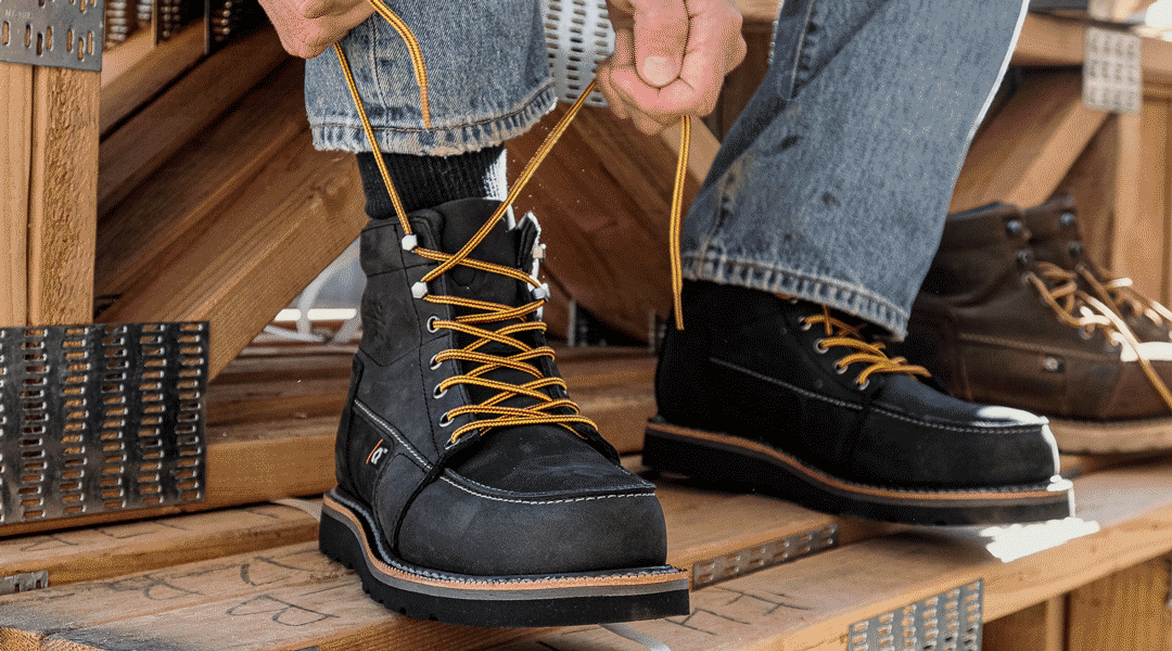REDEFINING COMFORT Work boots so comfortable you'll be wearing them all day, every day. All sizes & colors now available!  BACK IN STOCK SHOP SOFT TOE SHOP STEEL TOE lace up to comfort