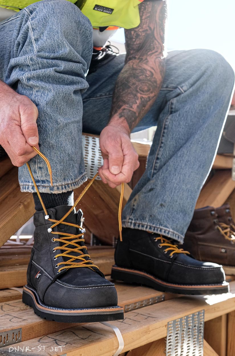 All sizes & colors now available!  BACK IN STOCK SHOP SOFT TOE SHOP STEEL TOE lace up to comfort