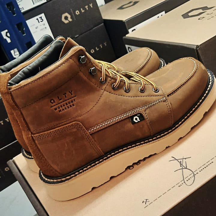 QUALITY OBJECTIVE - - - - -  Every QLTY boot, meticulously handcrafted in Leon, Mexico, offers unmatched comfort and durability. That was our Quality Objective. Experience QLTY's enduring commitment to excellence with every step you take.