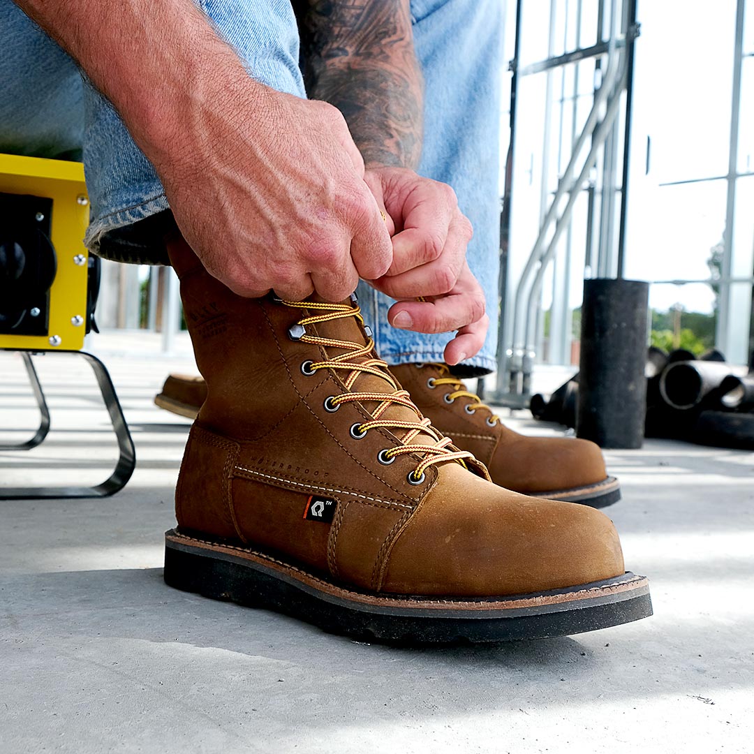 QLTY  Work Boot - The DNVR - Moc Toe, Goodyear Welt, White Sole