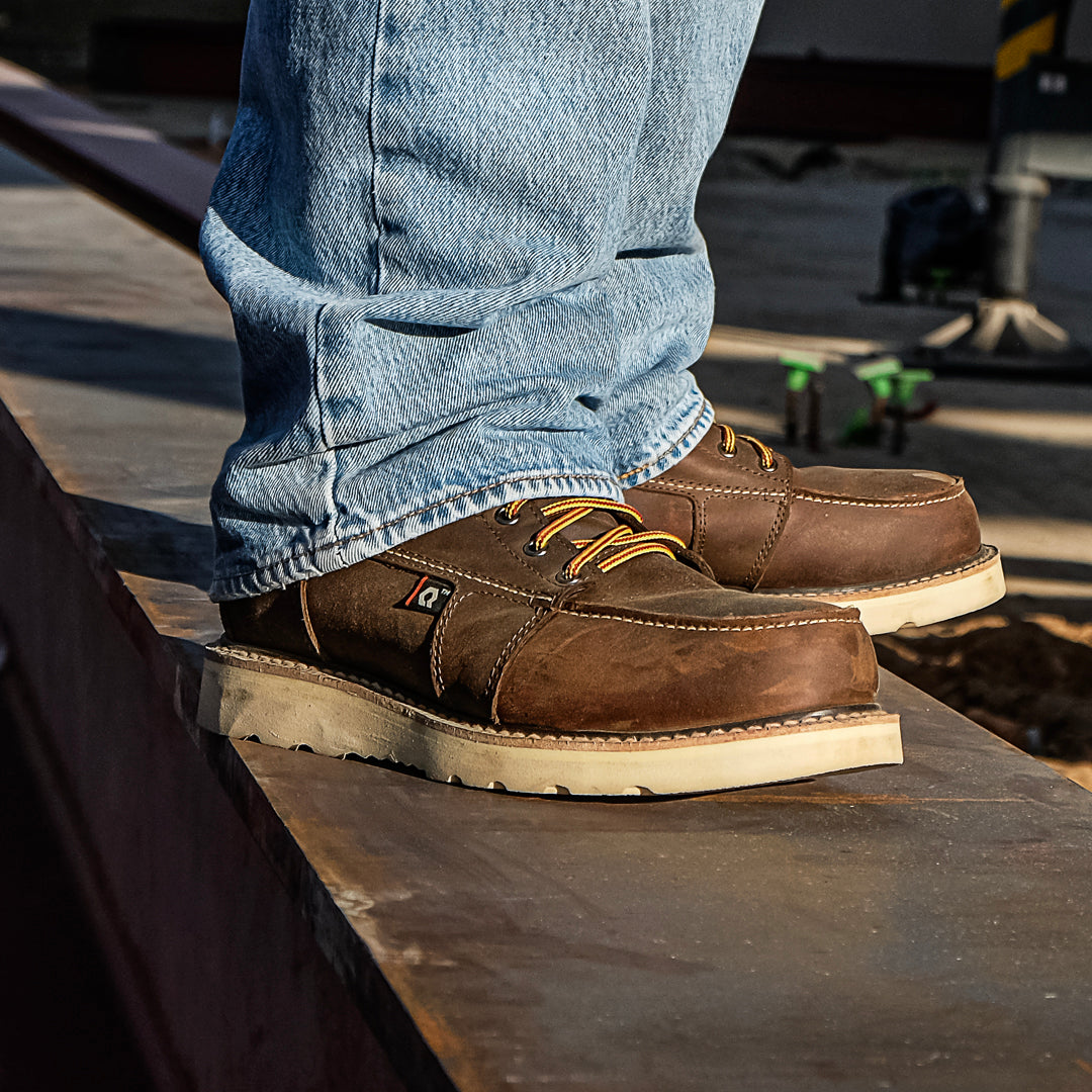 QLTY  Work Boot - The DNVR Steel Toe - Safety Toe, Moc Toe