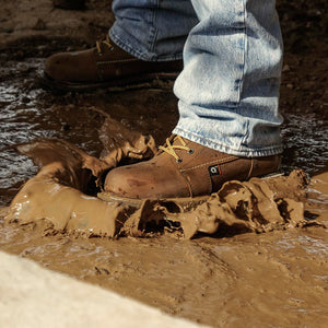 QLTY  Work Boot - The DNVR - Moc Toe, Goodyear Welt, White Sole, 6” - QLTY  Work Boots